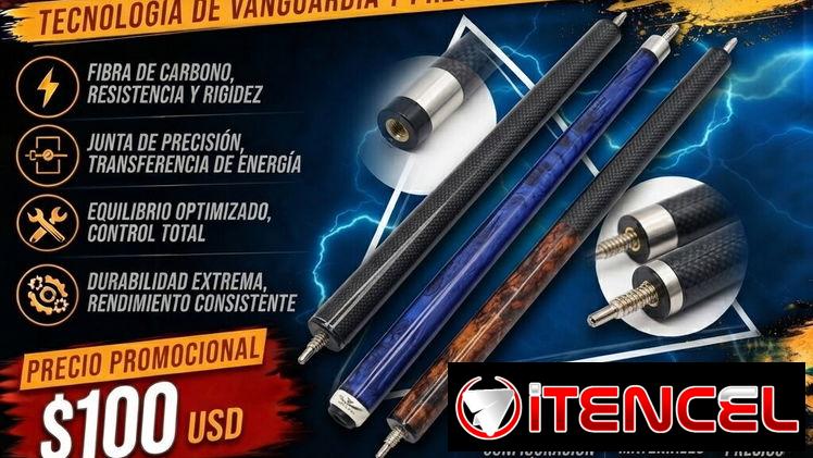 TACO DE BILLAR DE FIBRA DE CARBONO