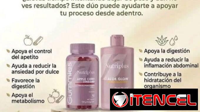 🔥COMBO ANTIFLAMATORIO🔥 Aloe Glow 🌿 + Gomitas de Vinagre de Manzana 🍏 — foto 1