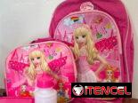 Mochilas para niñas y niños, es el set completo (Mochila, merendero, pomo y pozuelo)