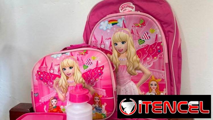 Mochilas para niñas y niños, es el set completo (Mochila, merendero, pomo y pozuelo)