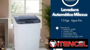 Lavadora Automática Milexus 7.5 Kg (Nueva / 110V / Factura y Garantía) + Envío y Ensamblaje incluido!!!