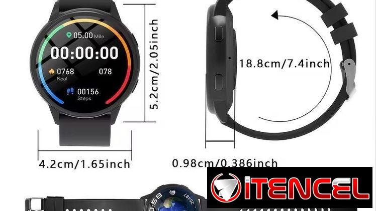 Smartwatch Pantalla HD 2.05″ Llamadas BT y Monitoreo de pasos