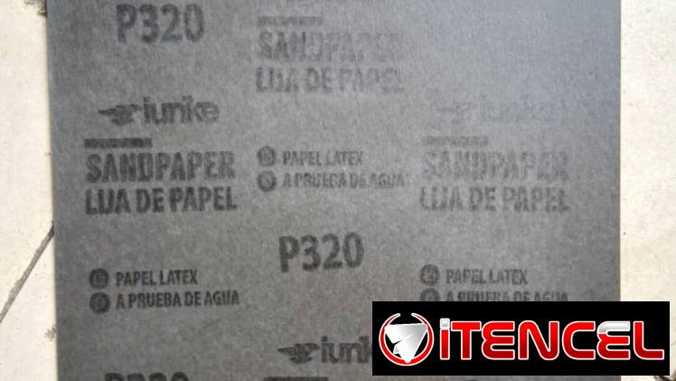 Pliegos de lija de agua (para metal) granos 150 y 320