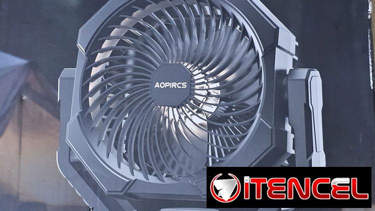 * Ventilador Recargable Aopircs Portable Camping Fan F038M , con batería de 24000 mAh   Características principales  Bat
