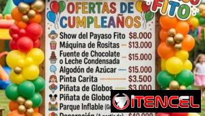 Decoración de eventos y cumpleaños (gestión, payaso, muñecos, piñatas)