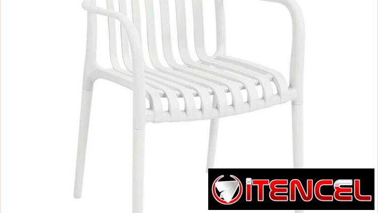 silla pparmchair blanca