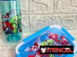 Luncheras con pomo y cubiertos