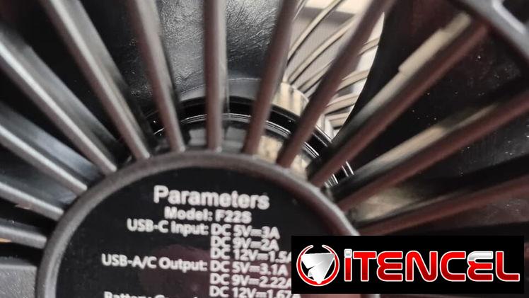 🍃 VENTILADOR RECARGABLE PORTÁTIL F22S. MENSAJERÍA CON FACTURA Y GARANTÍA. TL 54833699