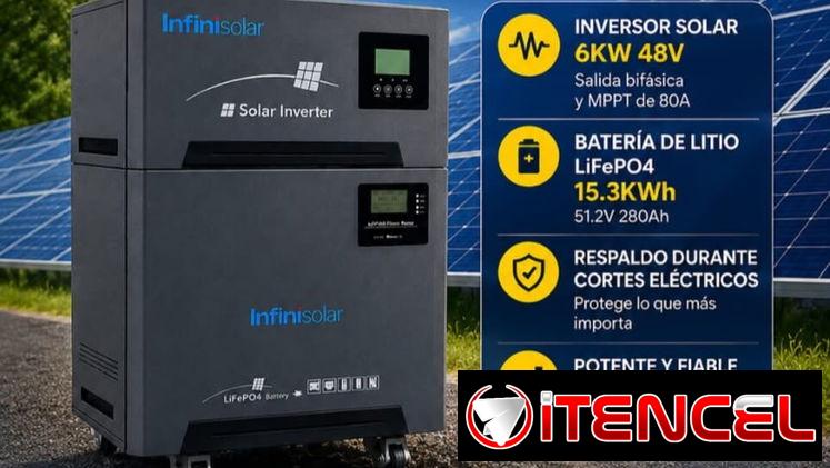 Kit todo en 1 infinity solar 6 con 15 — foto 1