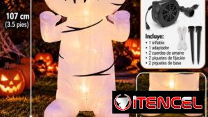 👻😱Inflable de muñeco vudú para decorar Haloween 🎃1.07 metros de alto