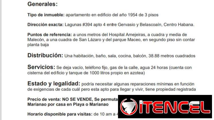 Tengo 2️⃣ apartamentos (Centro Habana 1️⃣/4️⃣ y Lido 1️⃣/4️⃣) que permuto por una casa en Playa o Marianao 2️⃣/4️⃣ — foto 2