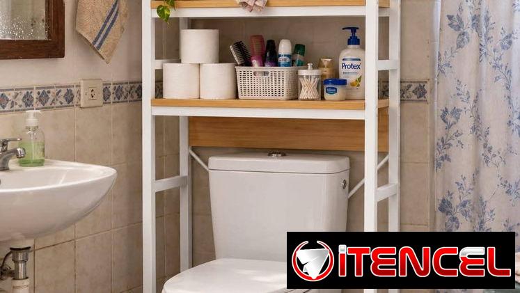 🧧Estante organizadorde 3 nivelesde tablero de madera y marco de metal/40 usd🧧