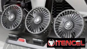 Ventilador USB para Auto de Tres Cabezas (USB) | 📦 NUEVO EN CAJA