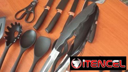 SET DE UTENSILIOS DE COCINA CON CUCHILLOS Y ORGANIZADOR CH-0366 VT# — foto 3