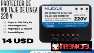 ⚡🛡️ PROTECTOR DE VOLTAJE DE LÍNEA MILEXUS 220 V 🛡️⚡  💰 PRECIO: 14 USD 🔥