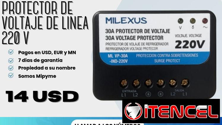 ⚡🛡️ PROTECTOR DE VOLTAJE DE LÍNEA MILEXUS 220 V 🛡️⚡  💰 PRECIO: 14 USD 🔥