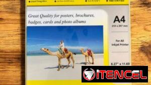 PAPEL FOTOGRÁFICO*  - Marca: Inkjet Photo Paper  - *Auto adhesivo*  - Cantidad: 50 hojas