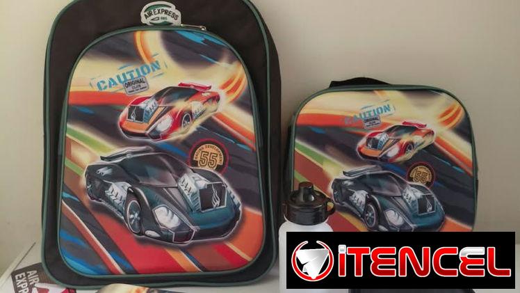 Mochilas 3D con merendero térmico, cartuchera, pomo y pozuelo — foto 2