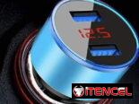 Cargador de coche y lector de voltaje (ambas cosas en 1) tiene dos puertos usb, uno de ellos es 3.0 va al encendedor!!