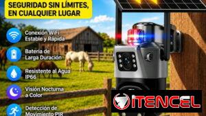 Cámara de seguridad Solar Wifi/Alarmas