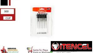 BOLÍGRAFOS 6PCS NEGRO