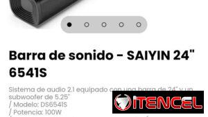 Barra de sonido - SAIYIN 24" 6541S. Modelo: DS6541S