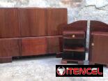 ⚜️ Cama camera con mesitas antigua restaurada • Entrega incluida 🚛 [66]