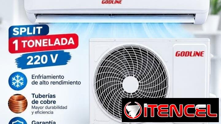Split convencional 1 tonelada marca Godline 220v nuevo