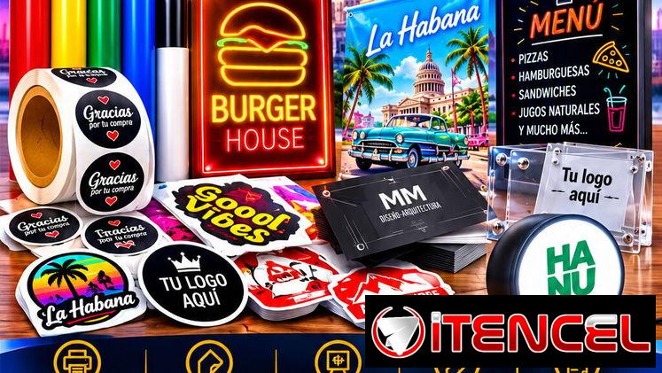 Carteles PVC , Etiquetas , Acrílico , lumínicos , lonas y mucho más personalizados