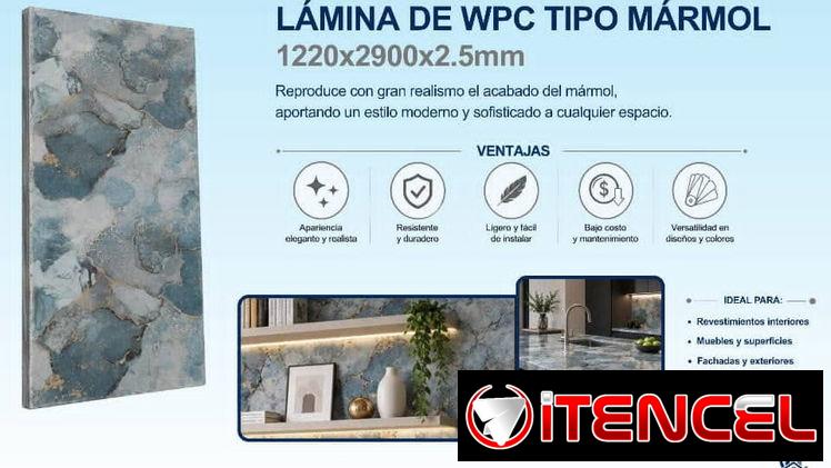 🚧 Lámina de WPC Tipo Mármol Medidas: 1220 x 2900 x 2.5 mm 🚧 — foto 2