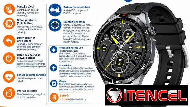RELOJ INTELIGENTE GT4 PRO