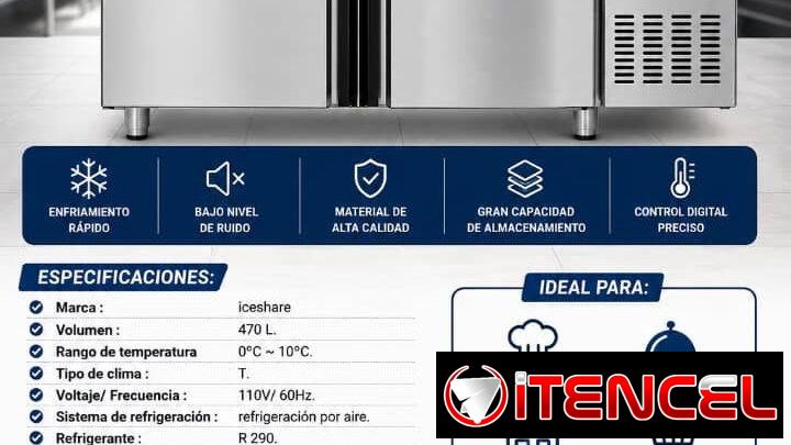 Nevera bajo bar de mantenimiento de 2 puertas nueva a estrenar  2800 usd 58080802