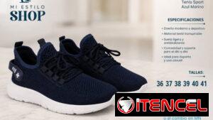 Tenis sport azul marino. Tallas exactas