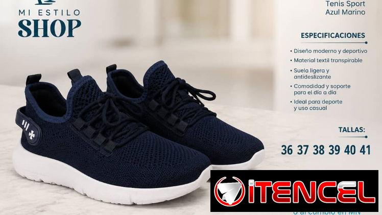 Tenis sport azul marino. Tallas exactas