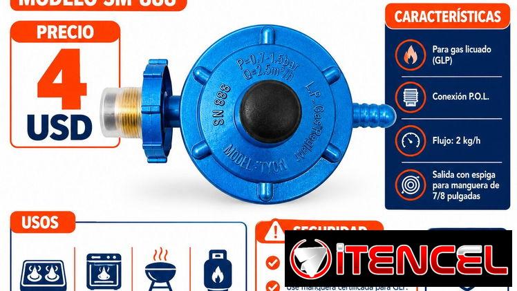 REGULADOR DE PRESIÓN DE GAS SM-888
