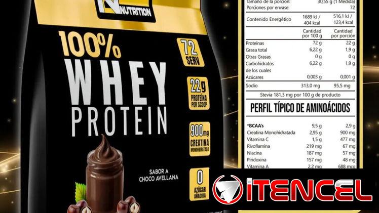 💪🏼 Proteína 100% WHEY 2.2kg 🔹 Adicionada con creatinina Empower 🔷 Sabor Chocoavellana 💲 50 usd