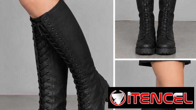 Botas altas negras — foto 1