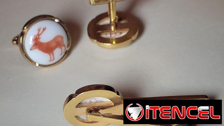 Juego de Yugos y Pasador de Corbata: Japón (c. 1990) - Tel: 5358 0956 - Vedado — foto 2