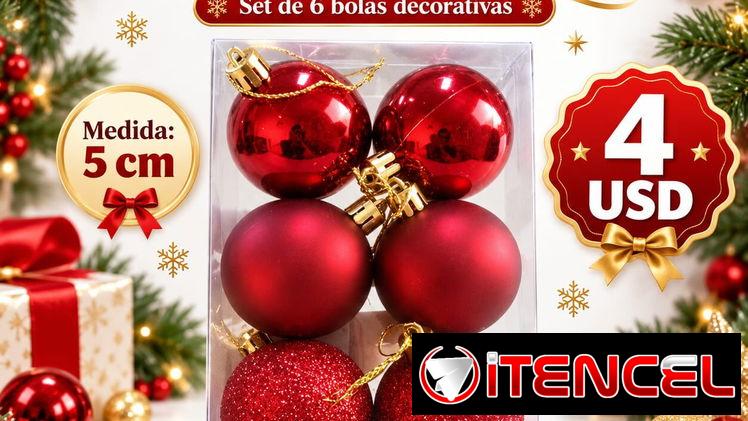 🚧 ✨ ¡DALE BRILLO Y ELEGANCIA A TU NAVIDAD! Decora tu árbol con nuestros exclusivos sets de adornos navideños. ✨ 🚧