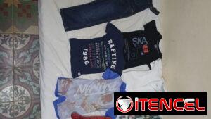 Combo de niño talla 2-3 años. 2 overloes 2 camisas 1 bañador 2 pullover 1 chaleco