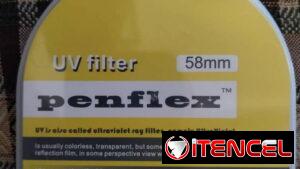 Filtro UV 58mm para cámara fotográfica