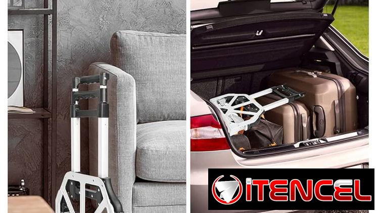 Carretilla de Mano portátil Plegable y Extensible con Ruedas- Carro de Transporte Aluminio Ligero- — foto 4