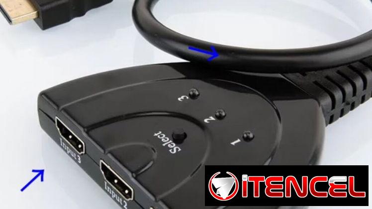 Spliter 4K compatible con HDMI , 3 entradas en 1 salida full HD 1080p