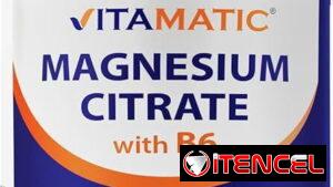 Citrato de Magnesio +B6 180 Tab de 500mg en 23$