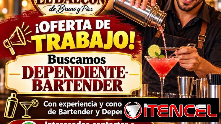 Buscamos Bartender-Dependiente con experiencia