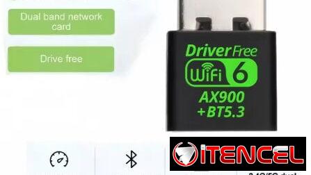 WiFi 6 AX900 Bluetooth 5.3 WiFi USB Adapter Wireless Dual Band 2.4G&5GHz Wi-Fi Antenna USB For PC/Laptop Win10/11 Driver