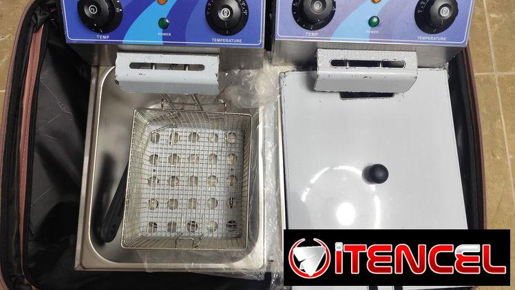 FREIDORA DOBLE INDUSTRIAL 220V // NUEVA !!