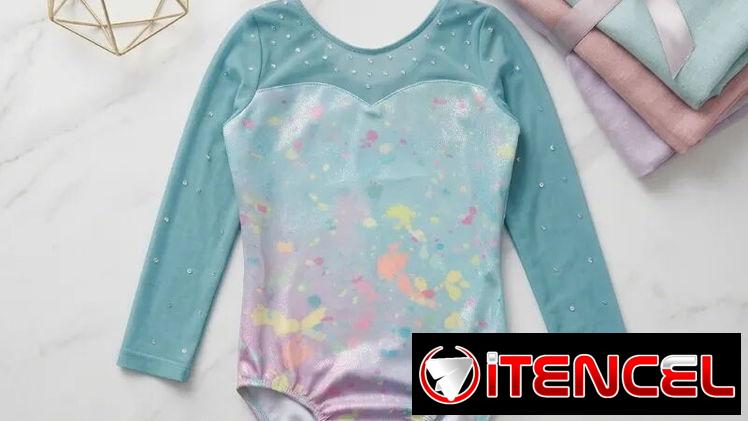 Malla Enteriza de Gimnasia para Niña 8 Años, Diseño Pastel