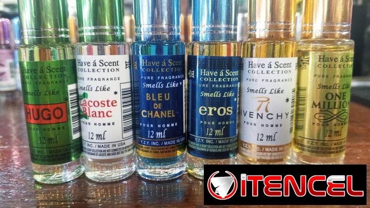 Perfumes en aceite de bolsillo 12ml. Mas de 40 fragancias y excelente fijador para todo el dia.