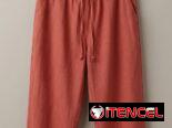Pantalón de Algodón y Lino Terracota – Estilo Pescador Fresco con Botones (Nuevo)